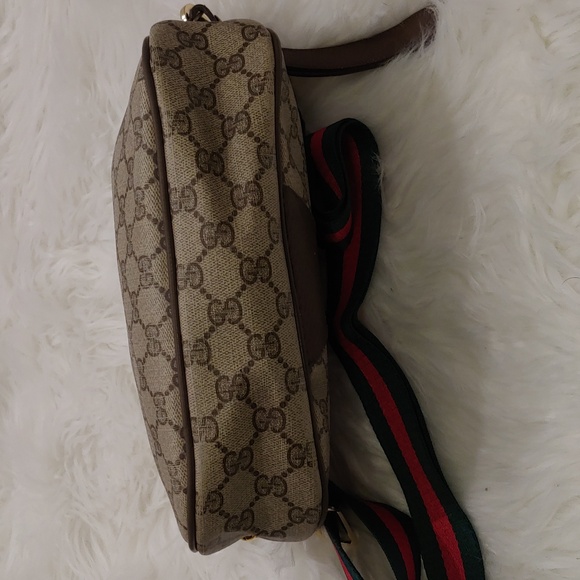 Authentic Vintage Gucci GG Monogram Web Ophidia Clutch Fanny Bum Waist Belt Bag - Picture 8 of 11